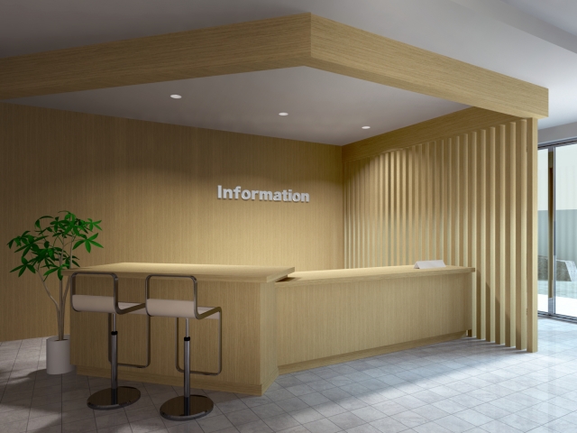 ホテルのエントランス風景